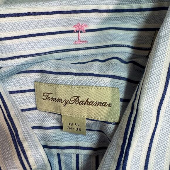 Men’s Tommy Bahama Jeans Island Crafted Long Sleeve Light Blue Shirt 16 1/2 - Picture 2 of 6